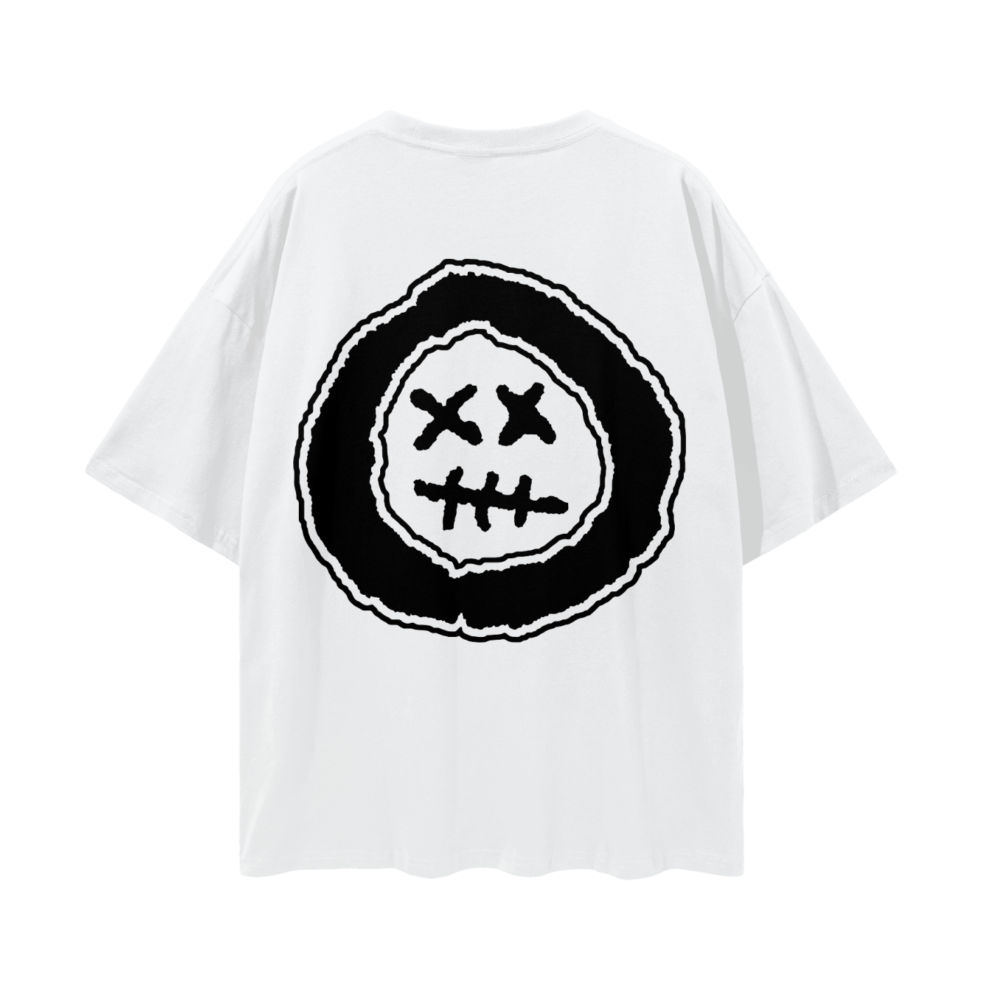 Stamp Face Drop Shoulder T-Shirt