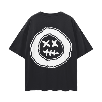 Stamp Face Drop Shoulder T-Shirt