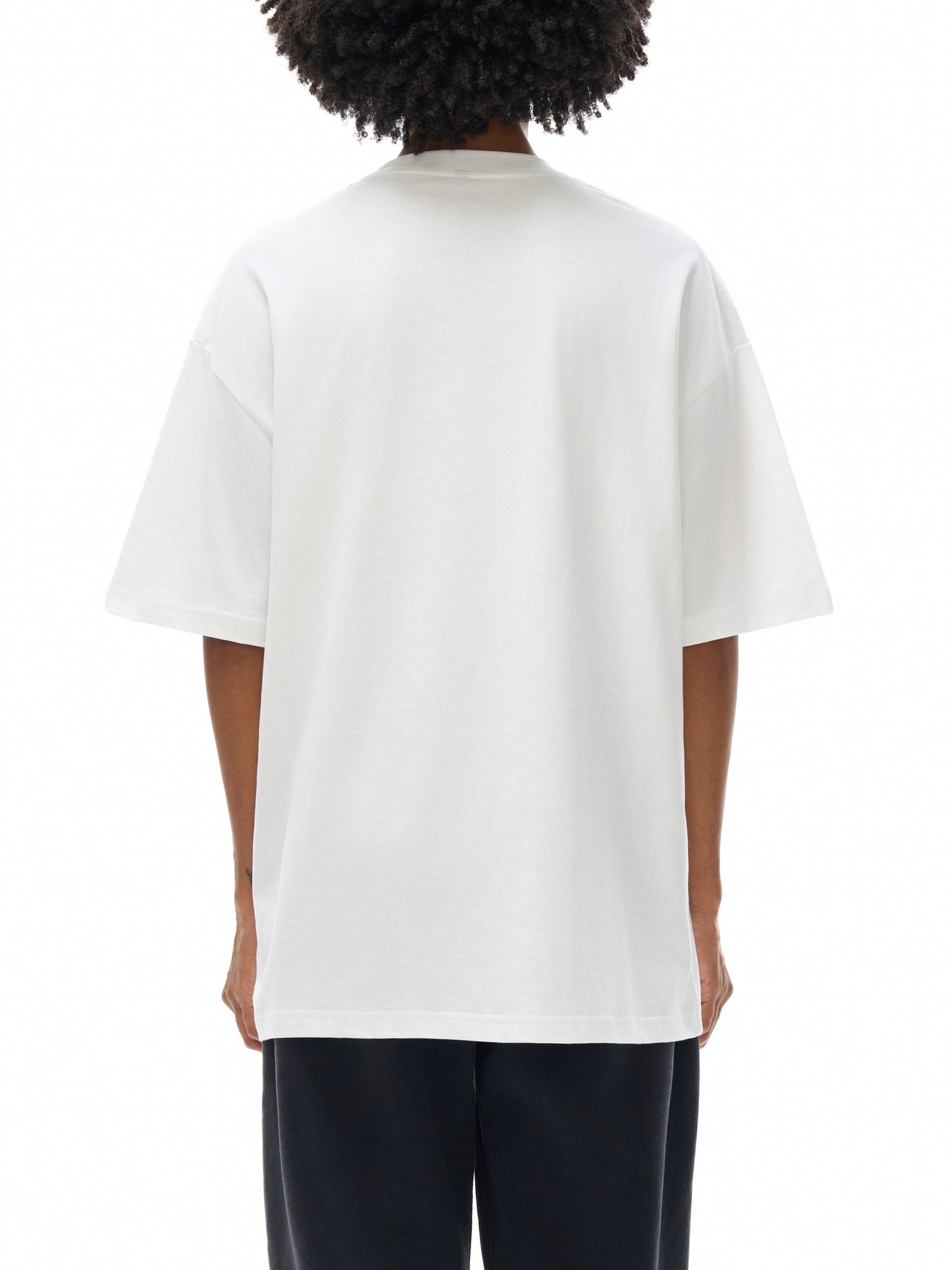 Stamp Face Drop Shoulder T-Shirt